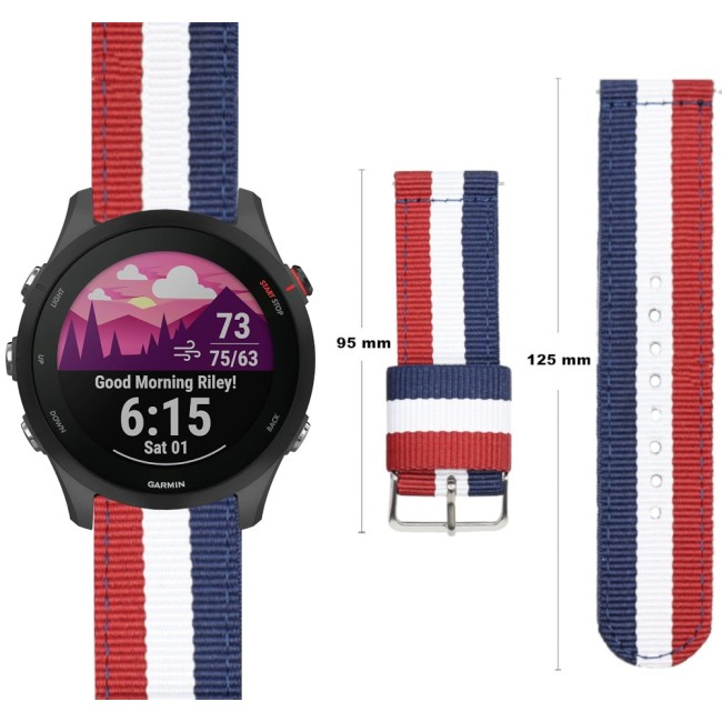 Estuyoya Correa nylon Garmin Forerunner 255 Francia