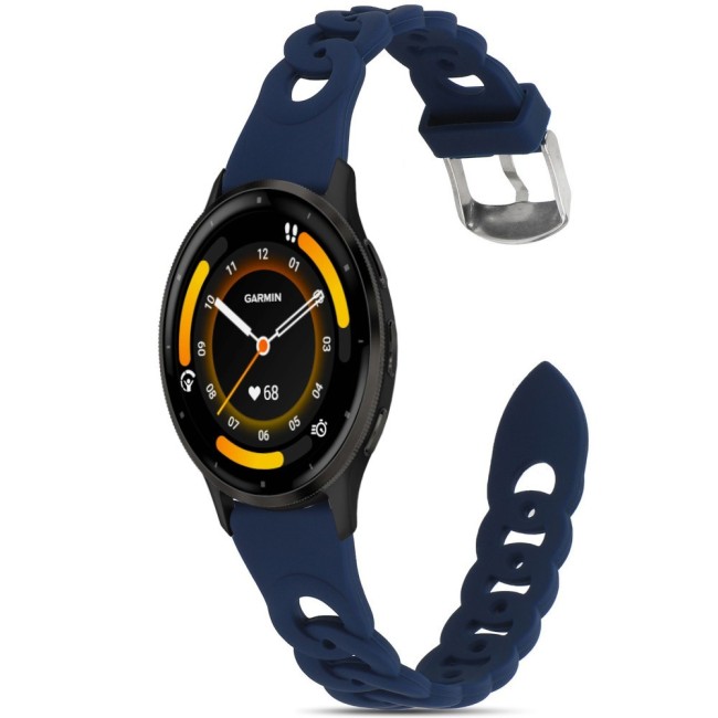 Estuyoya Correa silicona Diseño Cadena Garmin Venu 3 Azul Oscuro