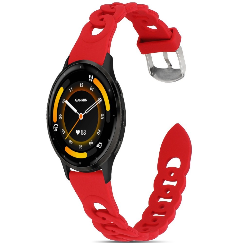 Estuyoya Correa silicona Diseño Cadena Garmin Venu 3 Rojo