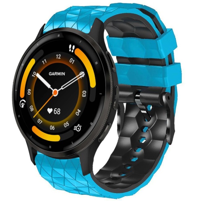 Estuyoya Correa silicona Geometric Garmin Venu 3 Azul,Negro