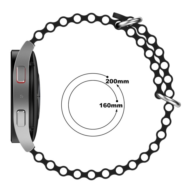 Estuyoya Correa silicona Ocean Garmin Venu 3 negro