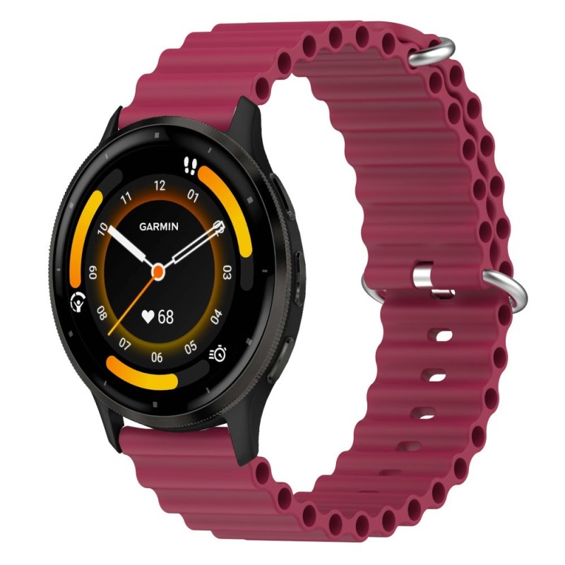 Estuyoya Correa silicona Ocean Garmin Venu 3 rojo vino