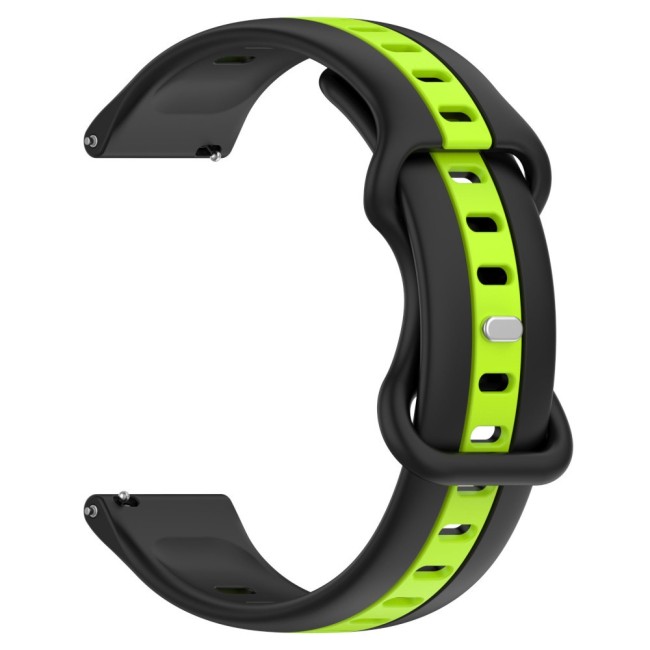 Estuyoya Correa silicona Raya Garmin Venu 3 Negro,Verde