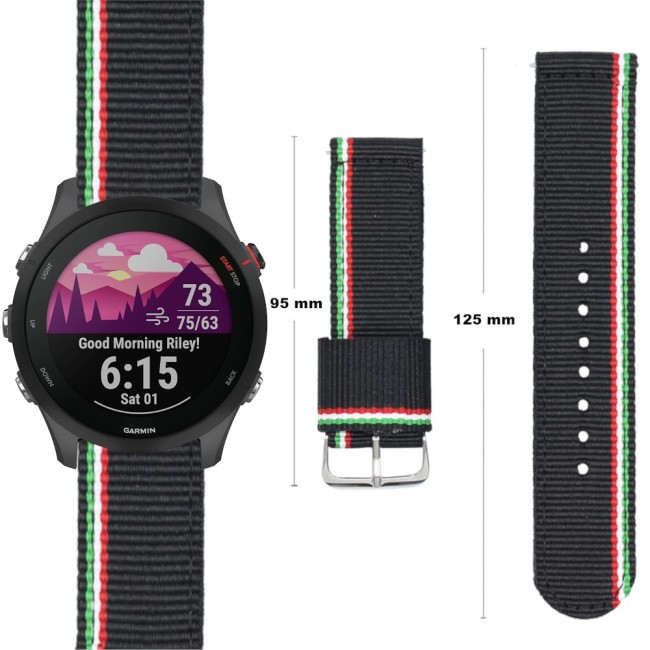 Estuyoya Correa nylon Garmin Forerunner 255 Italia line