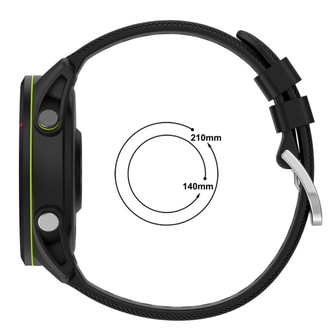 Estuyoya Correa silicona Hebilla Deportiva Garmin Venu 3S Negro