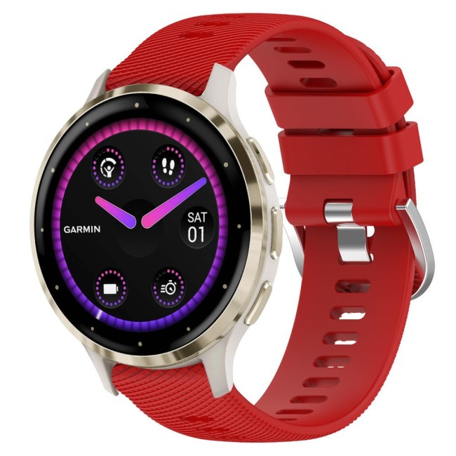 Estuyoya Correa silicona Hebilla Deportiva Garmin Venu 3S Rojo