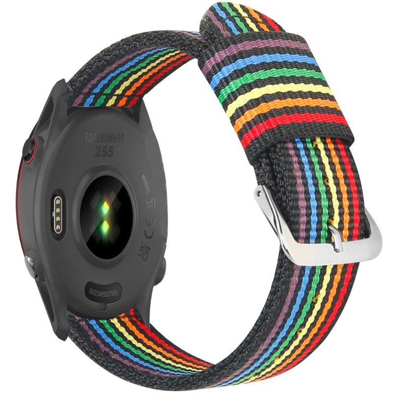 Estuyoya Correa nylon Garmin Forerunner 255 lgtbi black