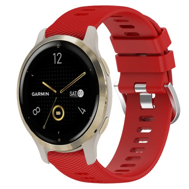 Estuyoya Correa silicona Hebilla Deportiva Garmin Venu 2S Rojo