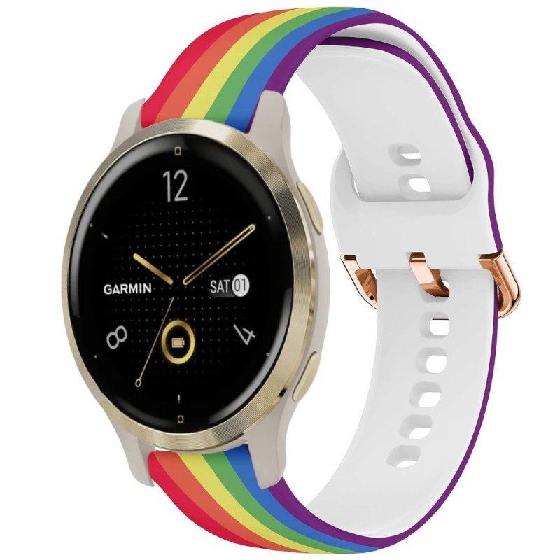 Estuyoya Correa silicona Rainbow Garmin Venu 2S