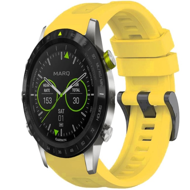 Estuyoya Correa silicona Básica Sport Garmin MARQ Gen 2 Amarillo