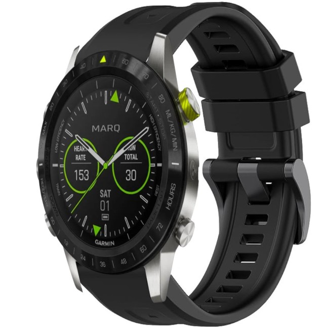 Estuyoya Correa silicona Básica Sport Garmin MARQ Gen 2 Negro