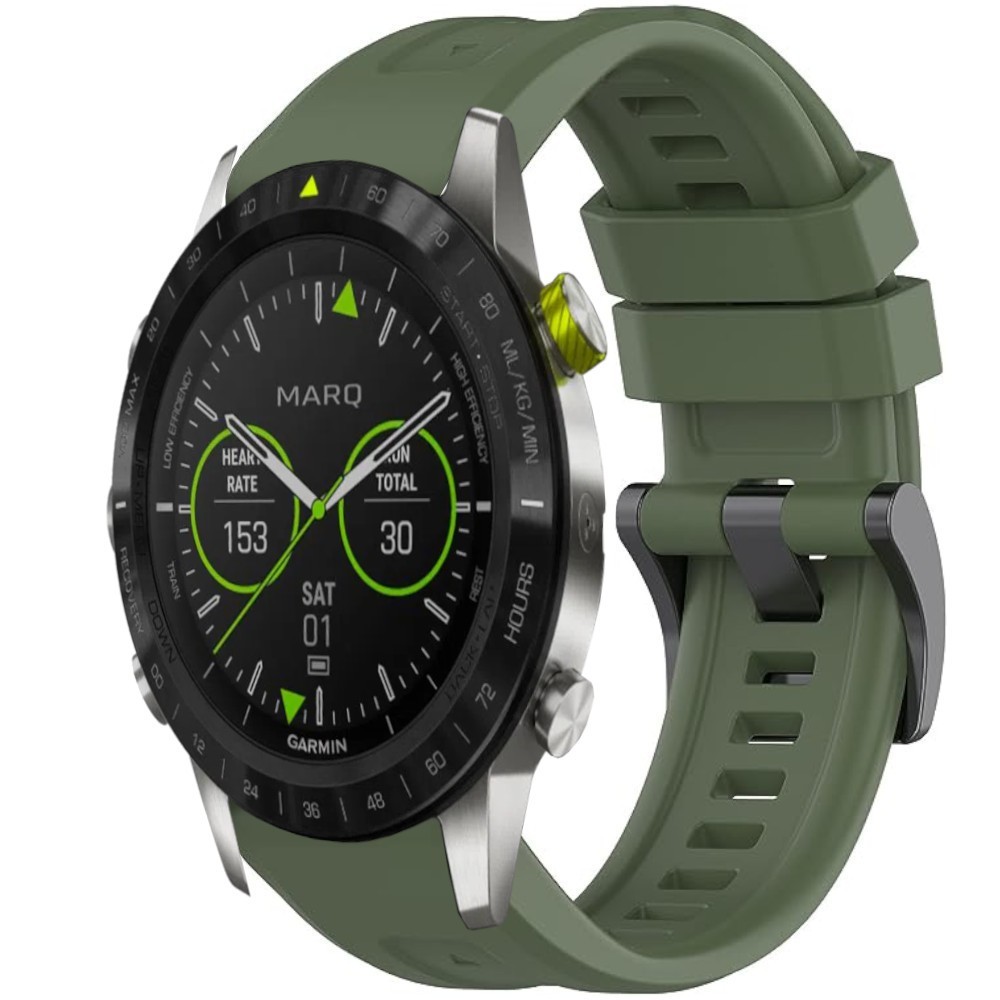 Estuyoya Correa silicona Básica Sport Garmin MARQ Gen 2 Verde Militar