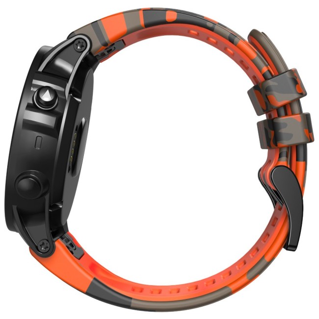 Estuyoya Correa silicona Camuflaje Garmin MARQ Gen 2 Naranja