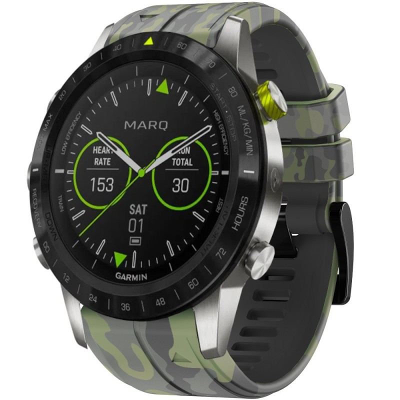 Estuyoya Correa silicona Camuflaje Garmin MARQ Gen 2 Verde