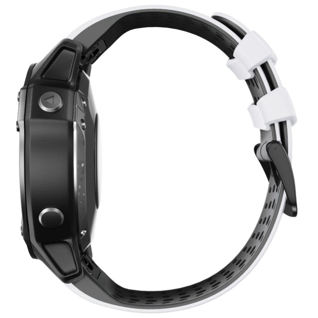 Estuyoya Correa silicona Deportiva Agujeros Garmin MARQ Gen 2 Blanco,Negro