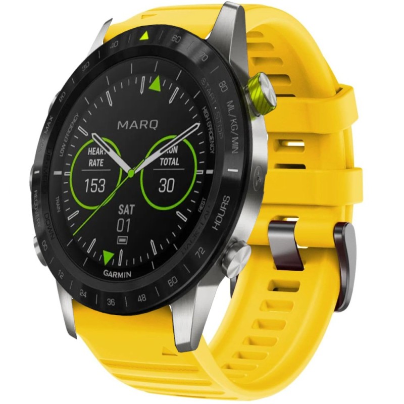 Estuyoya Correa Deportiva silicona Full Color Garmin MARQ Gen 2 Amarillo