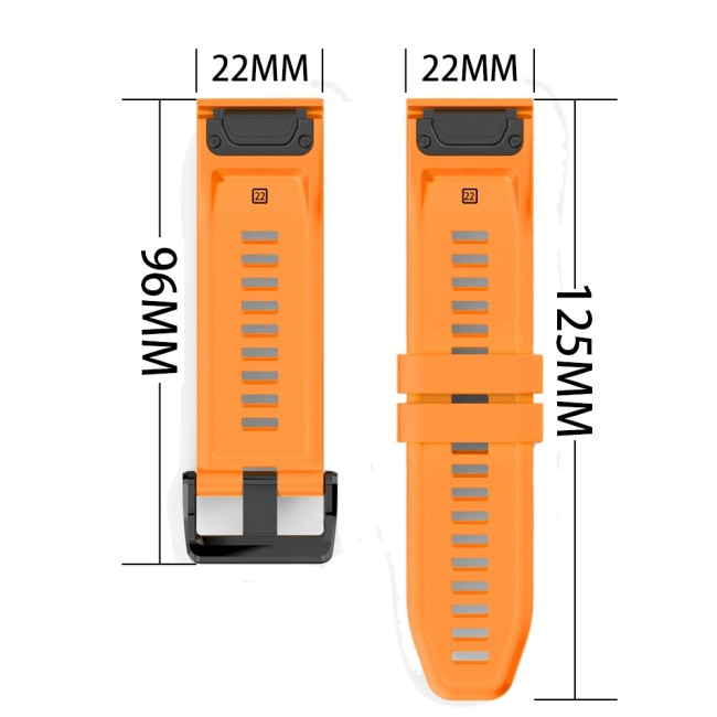 Estuyoya Correa Deportiva silicona Full Color Garmin MARQ Gen 2 Naranja