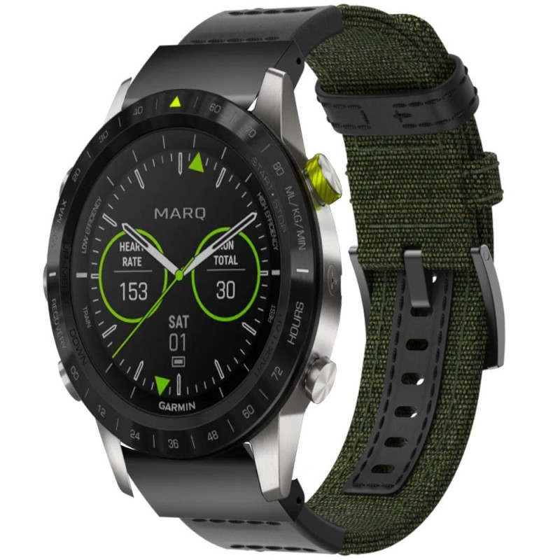 Estuyoya Correa nylon balistico Garmin MARQ Gen 2 verde