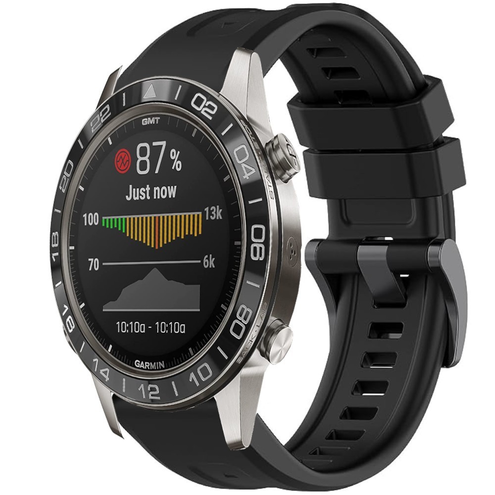 Estuyoya Correa silicona Básica Sport Garmin MARQ Negro