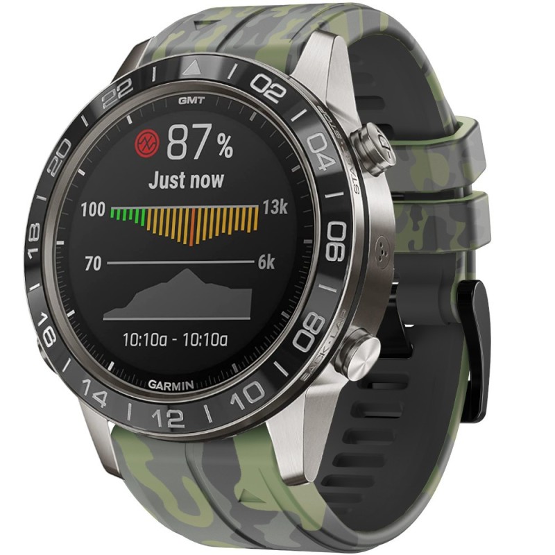 Estuyoya Correa silicona Camuflaje Garmin MARQ Verde