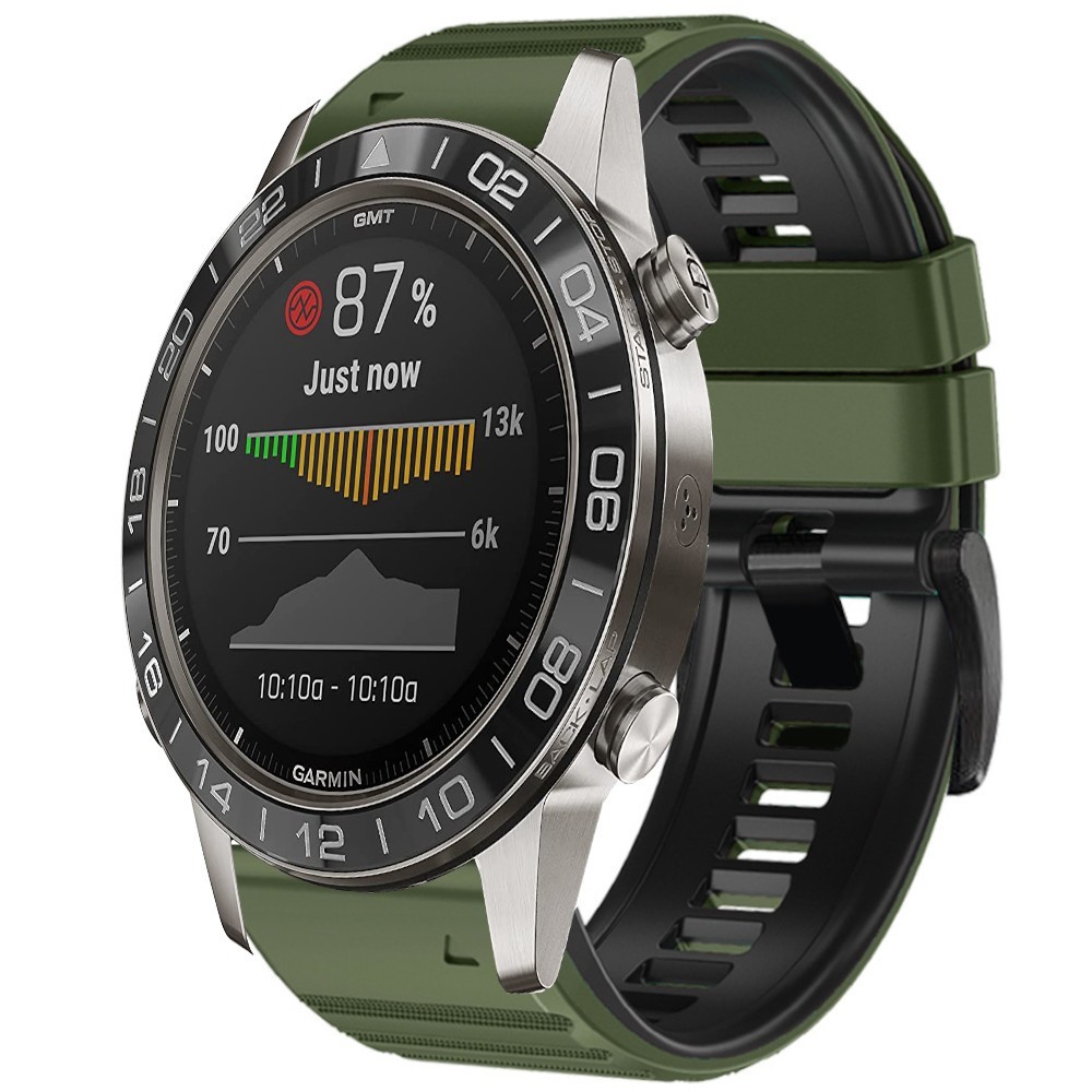 Estuyoya Correa silicona Deporte Garmin MARQ Verde Militar