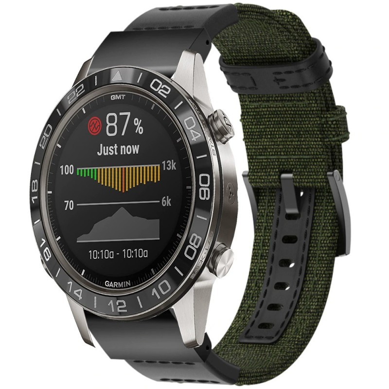 Estuyoya Correa nylon balistico Garmin MARQ verde