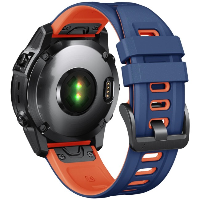 Estuyoya Correa 2 Colores Silicona Garmin Enduro Gen 2 Azul,Naranja