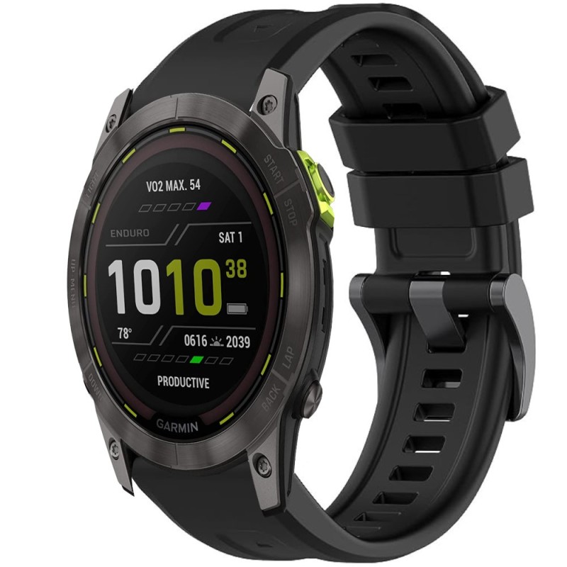 Estuyoya Correa silicona Básica Sport Garmin Enduro Gen 2 Negro