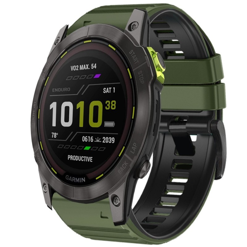 Estuyoya Correa silicona Deporte Garmin Enduro Gen 2 Verde Militar