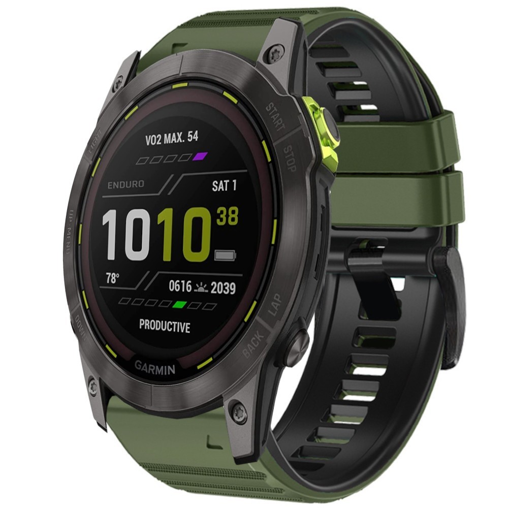 Estuyoya Correa silicona Deporte Garmin Enduro Gen 2 Verde Militar