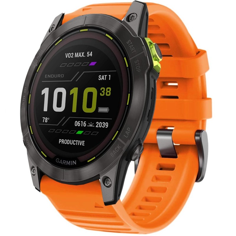 Estuyoya Correa Deportiva silicona Full Color Garmin Enduro Gen 2 Naranja