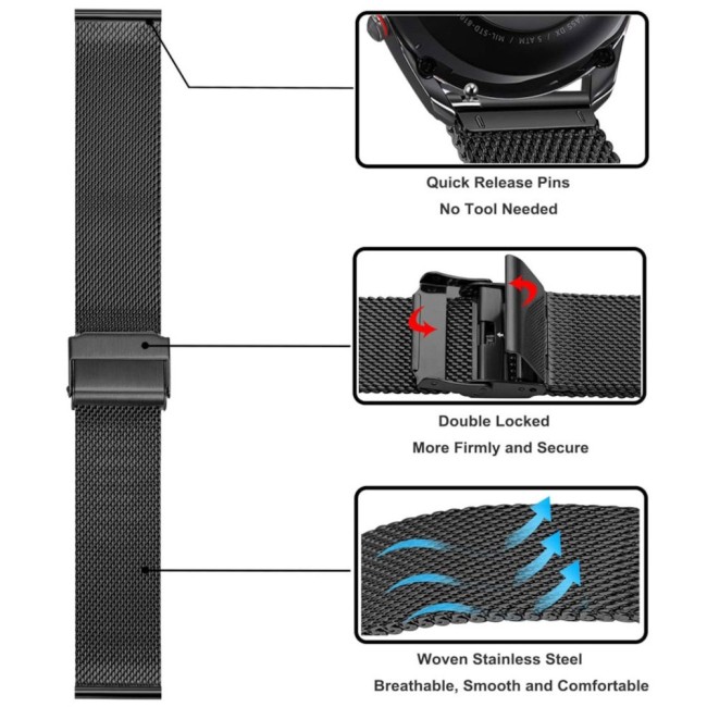 Estuyoya Correa Milanesa Garmin Forerunner 255 oro