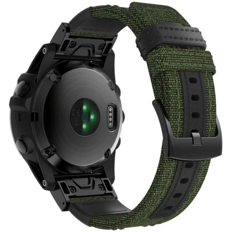 Estuyoya Correa nylon balistico Garmin Epix Pro Gen 2 - 51mm verde