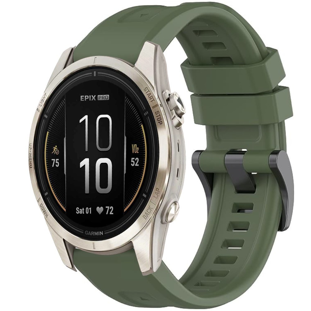 Estuyoya Correa Silicona Básica Sport Garmin Epix Pro Gen 2 - 42mm Verde