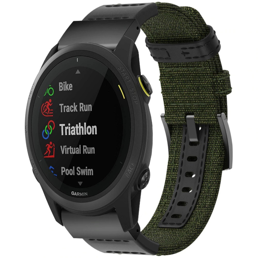 Estuyoya Correa nylon balistico Garmin Forerunner 745 verde