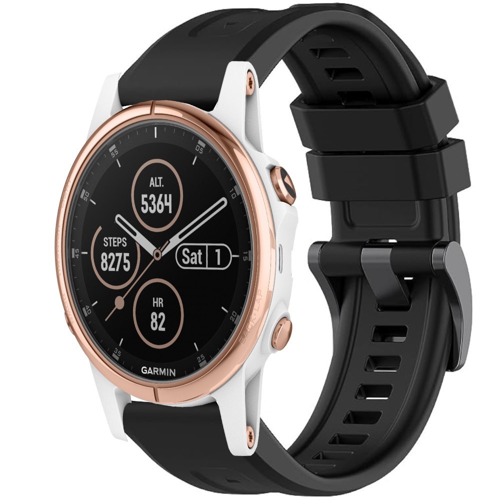 Estuyoya Correa Silicona Básica Sport Garmin Fenix 5S Negro