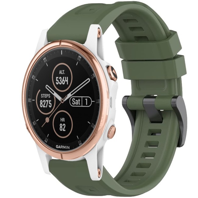 Estuyoya Correa Silicona Básica Sport Garmin Fenix 5S Verde