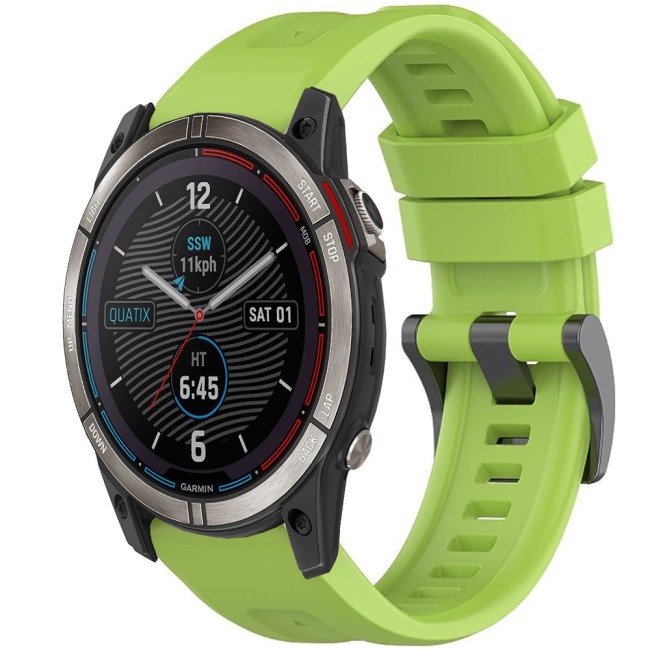 Estuyoya Correa silicona Básica Sport Garmin Quatix 7X Verde Lima