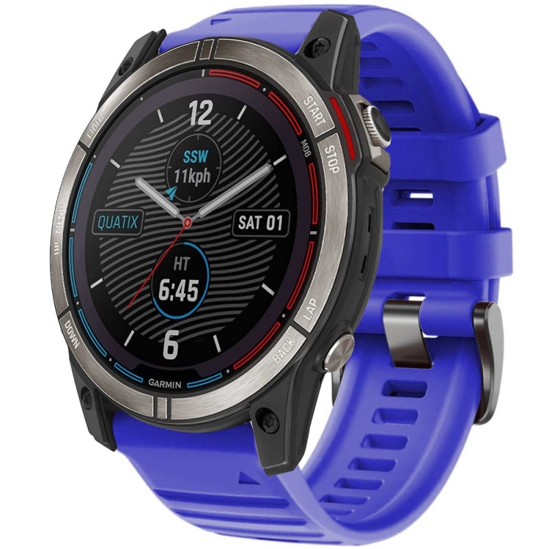 Estuyoya Correa Deportiva silicona Full Color Garmin Quatix 7X Azul