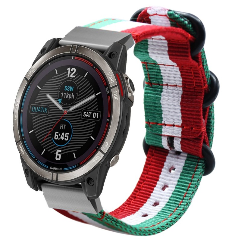 Estuyoya Correa nylon Garmin Quatix 7X Italia