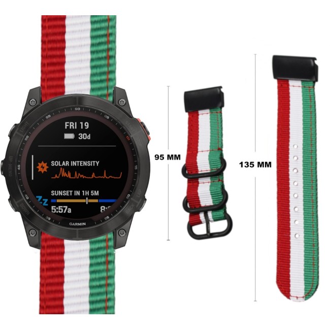 Estuyoya Correa nylon Garmin Quatix 7X Italia