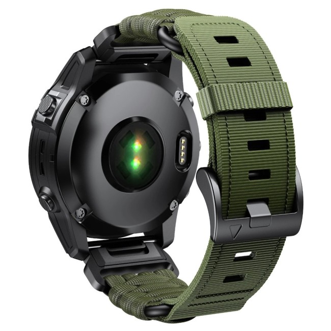 Estuyoya Correa nylon Paracord Garmin Quatix 7X Verde