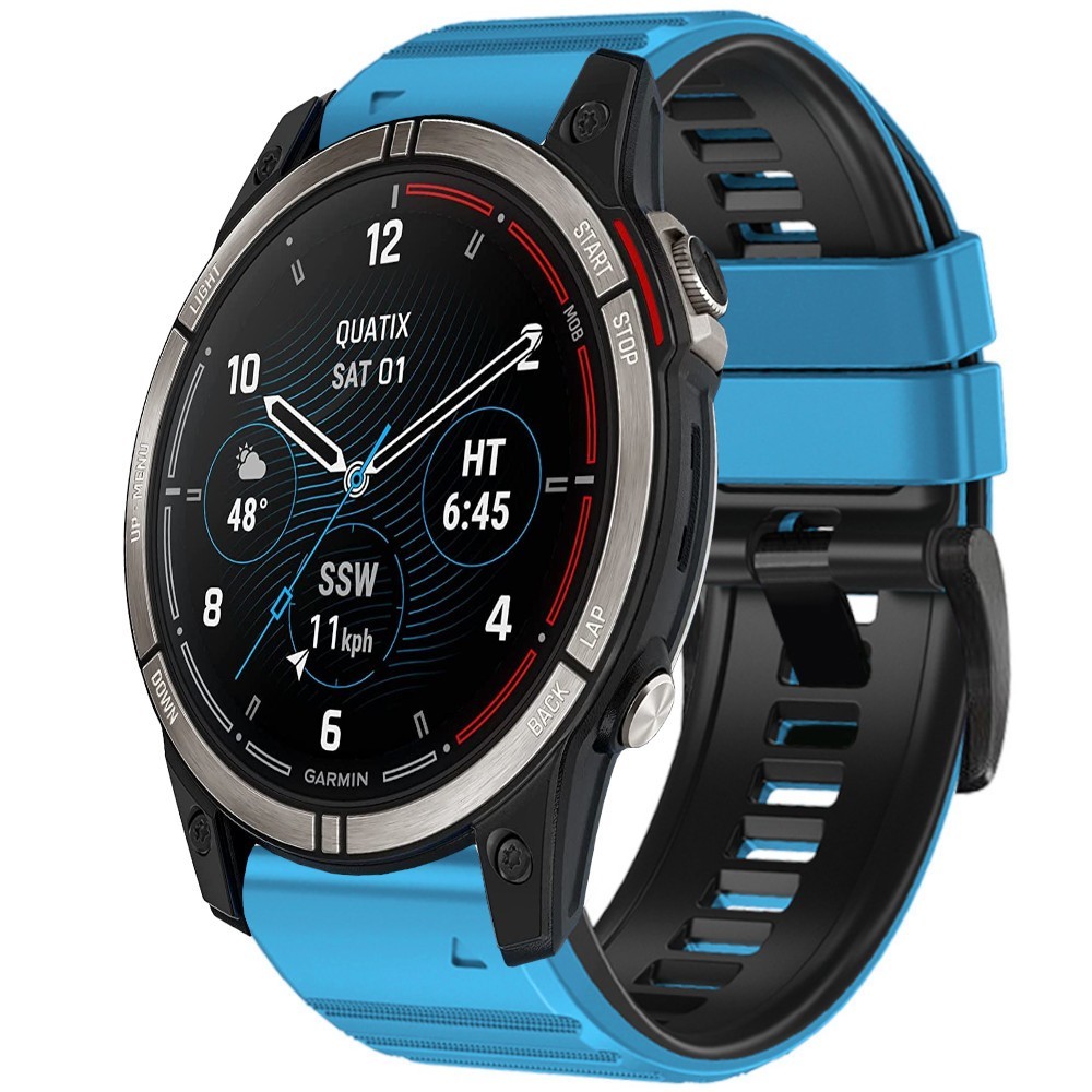 Estuyoya Correa silicona Deporte Garmin Quatix 7 Azul