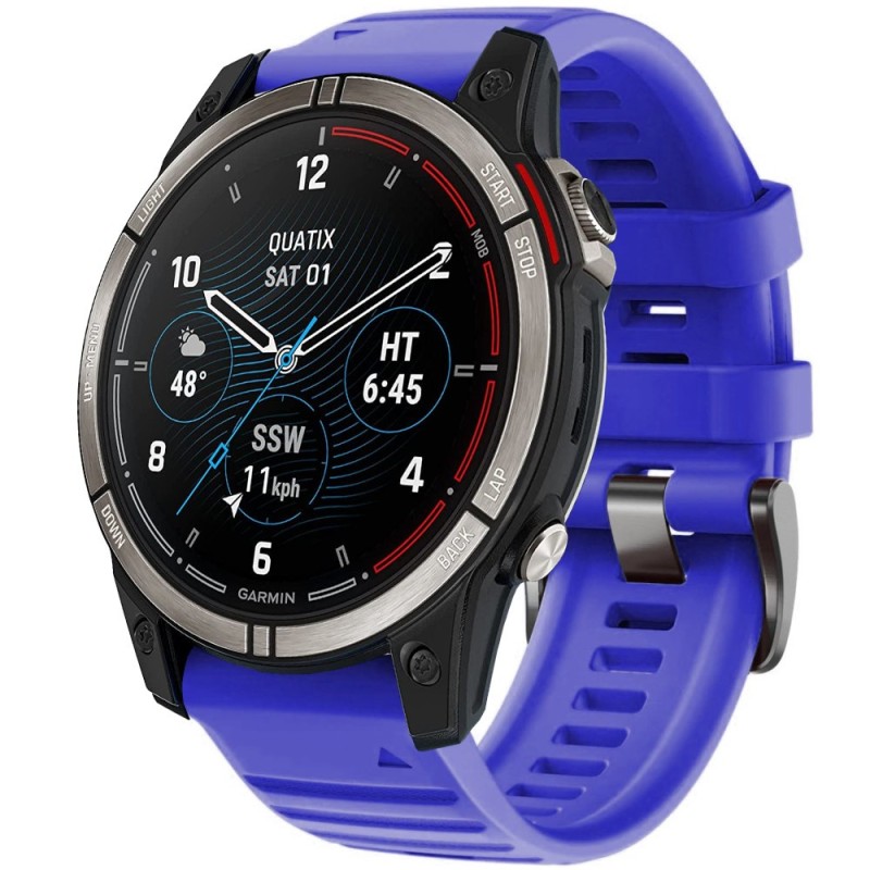 Estuyoya Correa Deportiva silicona Full Color Garmin Quatix 7 Azul