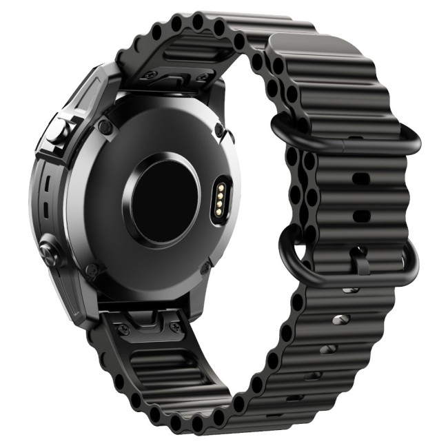 Estuyoya Correa silicona Ocean Garmin Quatix 7 negro