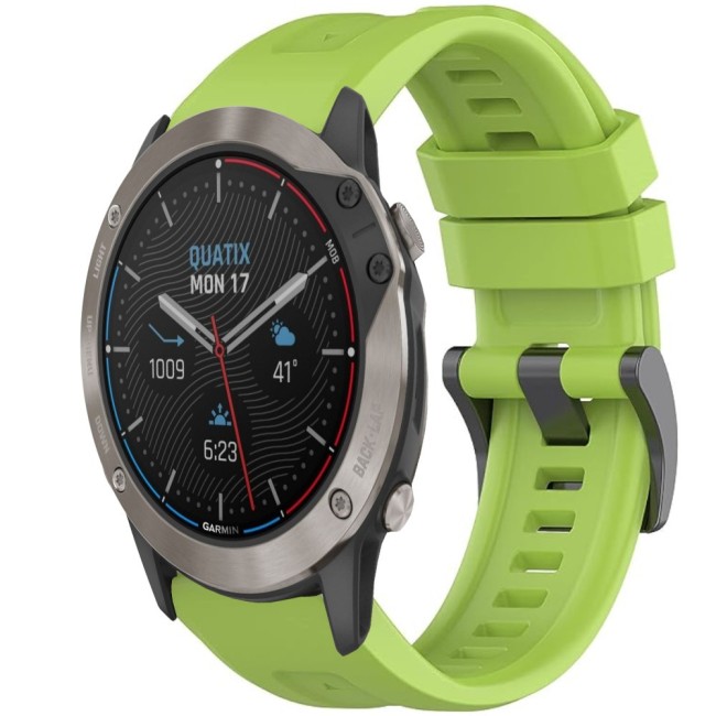 Estuyoya Correa silicona Básica Sport Garmin Quatix 6X Verde Lima