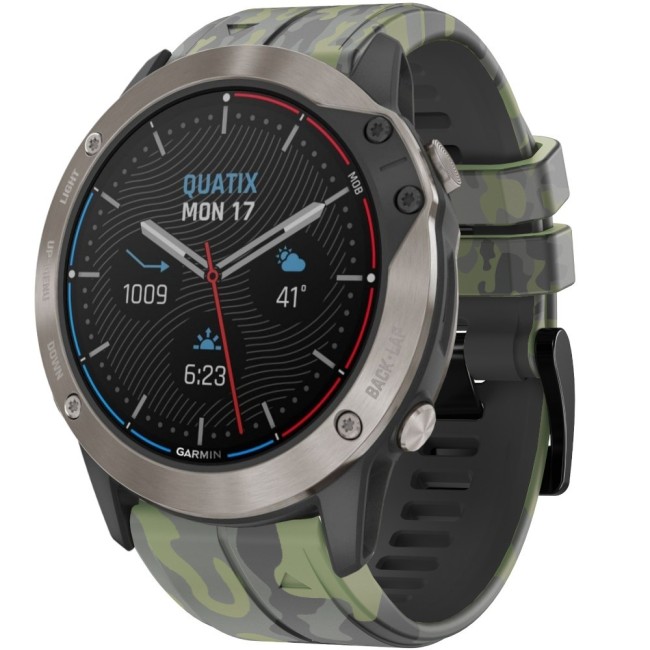 Estuyoya Correa silicona Camuflaje Garmin Quatix 6X Verde