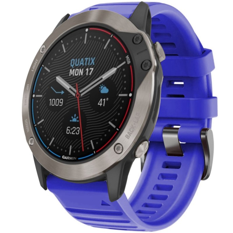 Estuyoya Correa Deportiva silicona Full Color Garmin Quatix 6X Azul