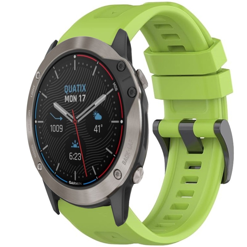 Estuyoya Correa silicona Básica Sport Garmin Quatix 6 Verde Lima