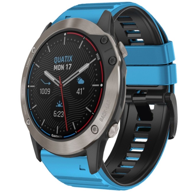 Estuyoya Correa silicona Deporte Garmin Quatix 6 Azul